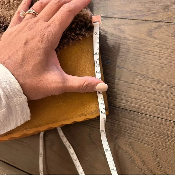 Tory Burch Brown Shearling Wedge Boots - Picture 12 of 13